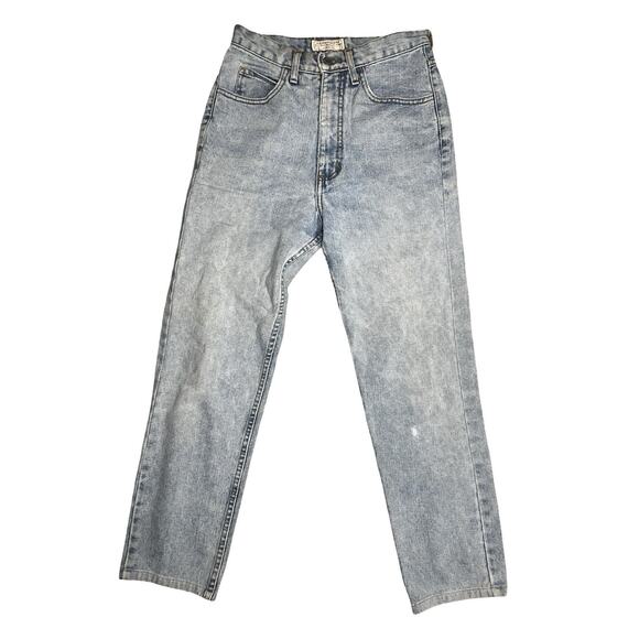 Guess Vintage 90s Womens Jeans 26" High Rise Mom Light Wash Y2K Made in USA - Picture 3 of 9